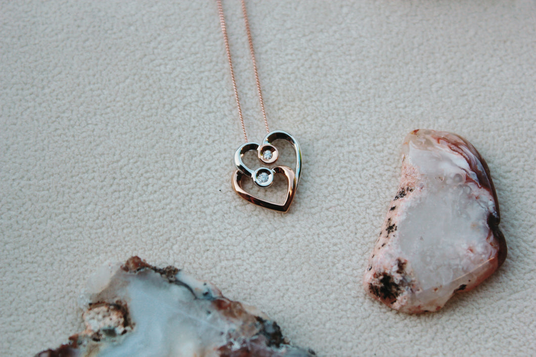 Two Hearts Necklace