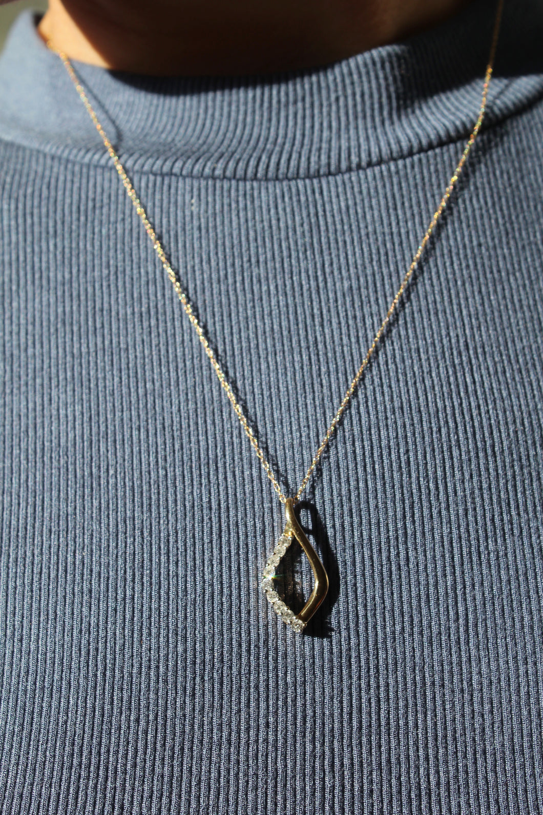 Diamond Teardrop Necklace
