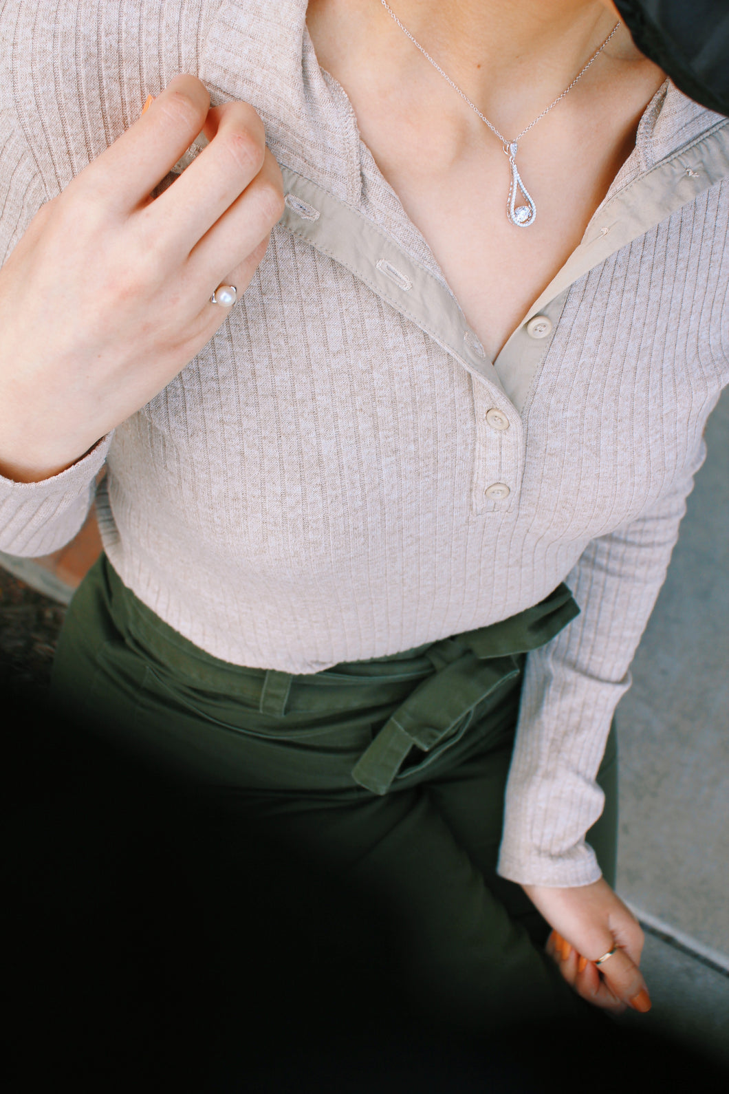 Round Diamond Necklace