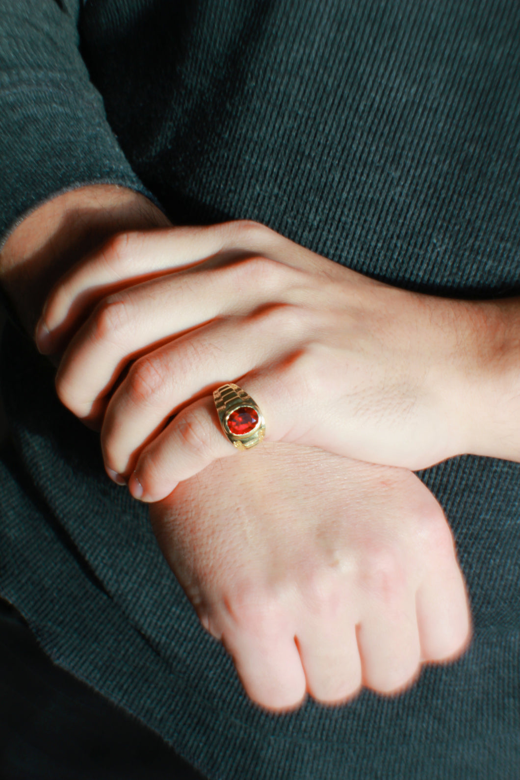 Men’s Oval Ruby Ring