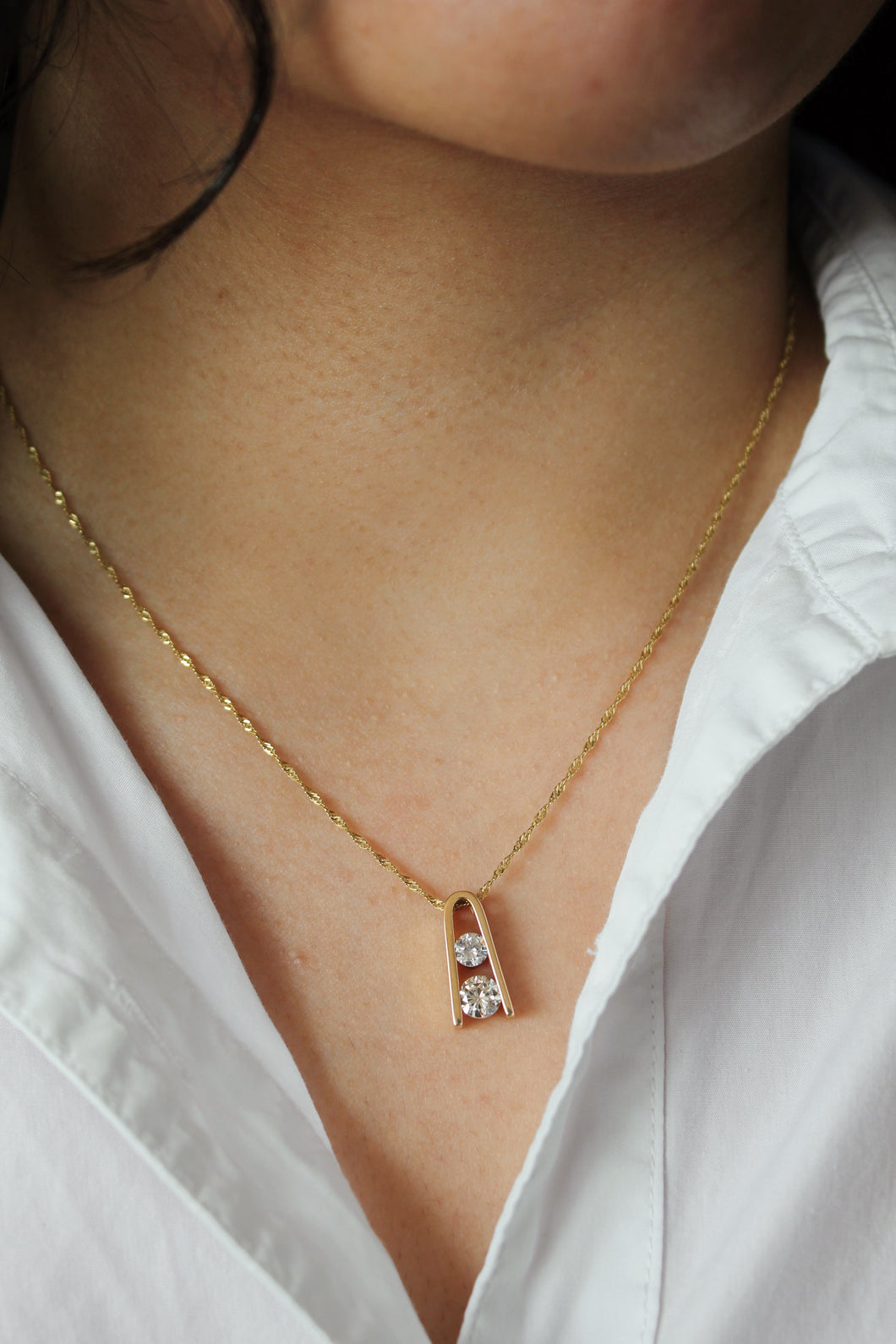 Yellow Gold Diamond Necklace