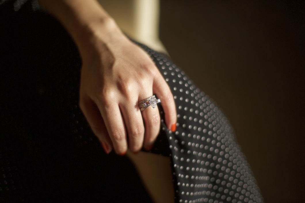 Pear Diamond Bridal Ring